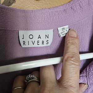 Joan rivers purple top